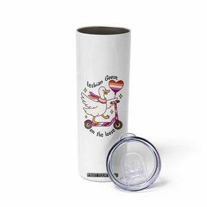 Lesbian Goose On The Loose Skinny Tumbler Funny LGBTQ Animal Pride Gift TS12 Print Your Wear