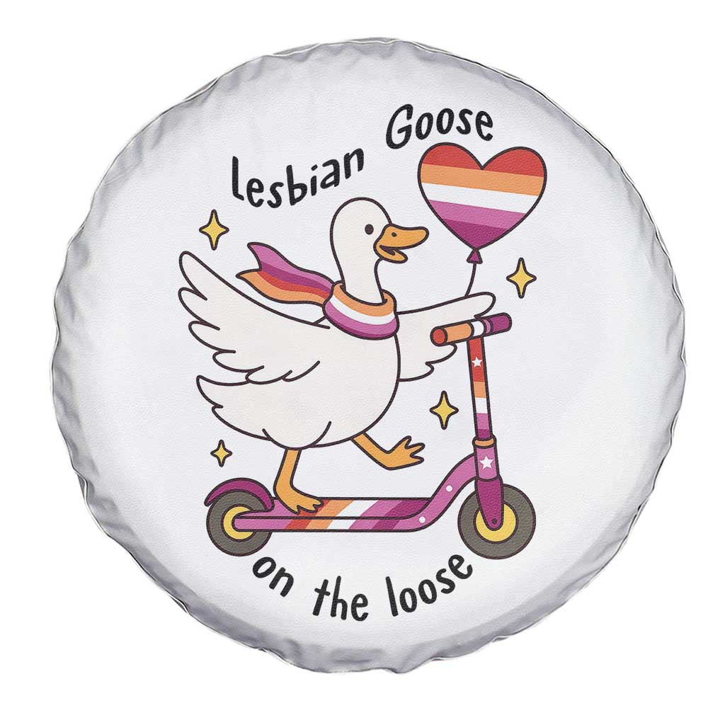 Lesbian Goose On The Loose Spare Tire Cover Funny LGBTQ Animal Pride Gift TS12 Print Your Wear