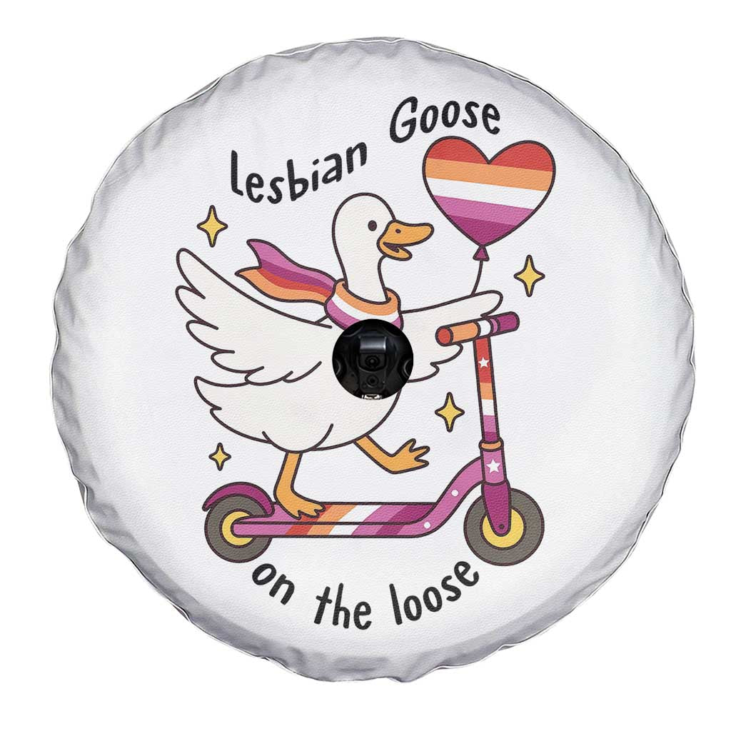 Lesbian Goose On The Loose Spare Tire Cover Funny LGBTQ Animal Pride Gift TS12 Print Your Wear
