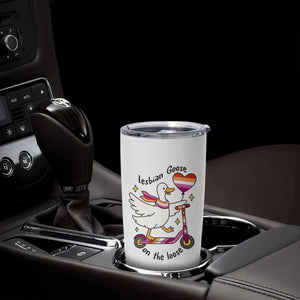 Lesbian Goose On The Loose Tumbler Cup Funny LGBTQ Animal Pride Gift TS12 Print Your Wear