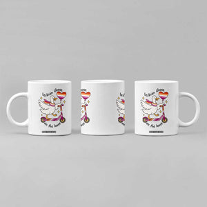 Lesbian Goose On The Loose Coffee Mug Funny LGBTQ Animal Pride Gift