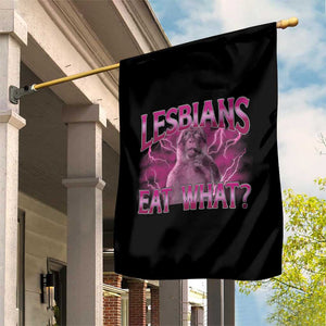 Funny Monkey Meme Lesbians Eat What Garden Flag LGBTQ Pride Gift TS12 Print Your Wear