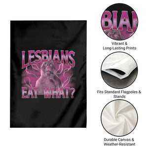 Funny Monkey Meme Lesbians Eat What Garden Flag LGBTQ Pride Gift TS12 Print Your Wear