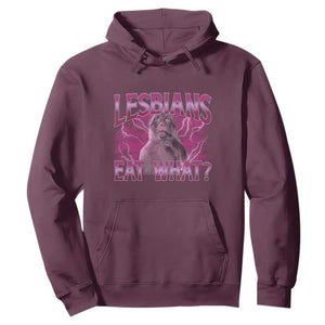 Funny Monkey Meme Lesbians Eat What Hoodie LGBTQ Pride Gift