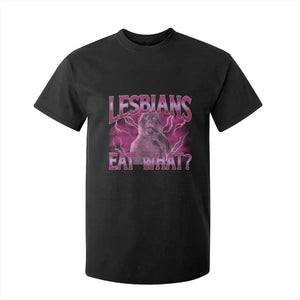 Funny Monkey Meme Lesbians Eat What T Shirt For Kid LGBTQ Pride Gift