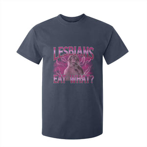 Funny Monkey Meme Lesbians Eat What T Shirt For Kid LGBTQ Pride Gift
