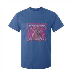 Funny Monkey Meme Lesbians Eat What T Shirt For Kid LGBTQ Pride Gift