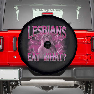 Funny Monkey Meme Lesbians Eat What Spare Tire Cover LGBTQ Pride Gift