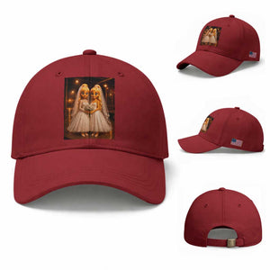 Funny Lesbian Pride Tung Tung Sahur Engagement Gift Baseball Cap