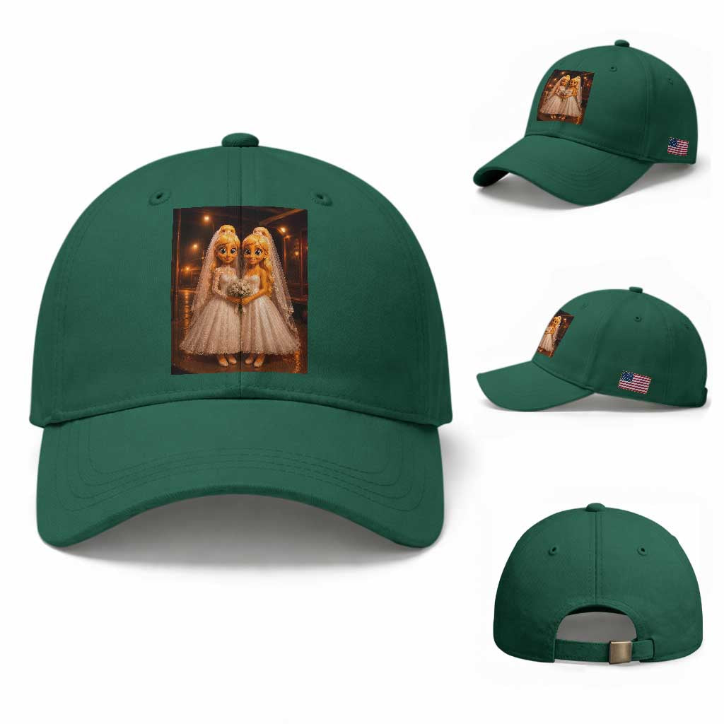 Funny Lesbian Pride Tung Tung Sahur Engagement Gift Baseball Cap