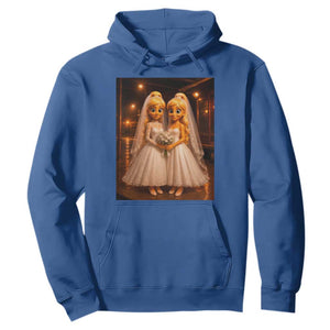 Funny Lesbian Pride Tung Tung Sahur Engagement Gift Hoodie TS12 Royal Blue Print Your Wear