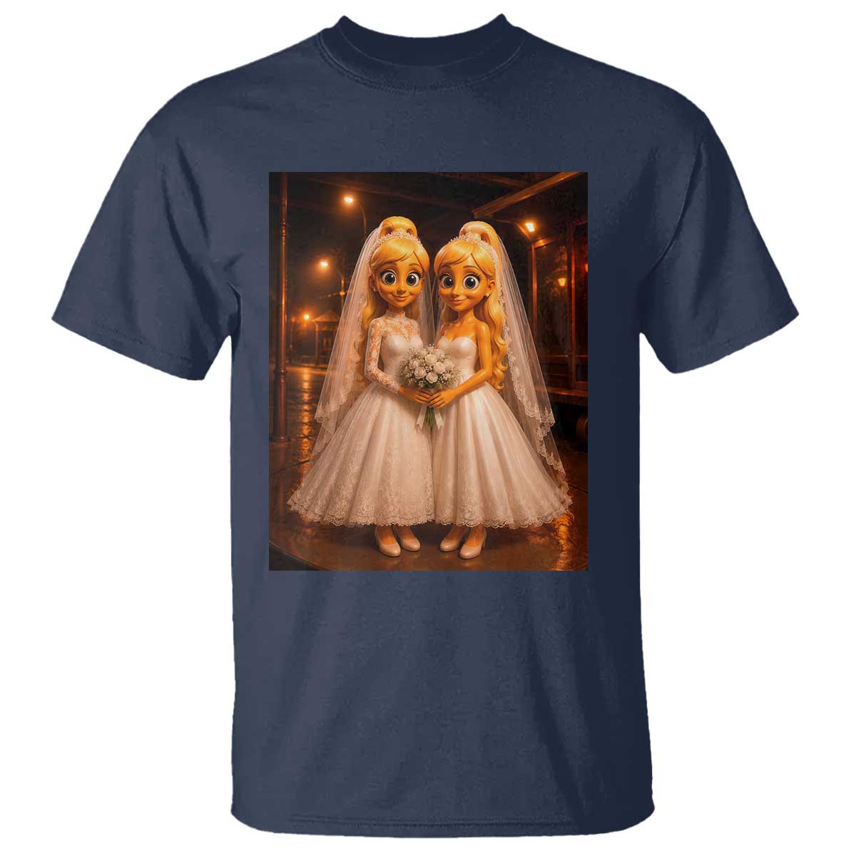 Funny Lesbian Pride Tung Tung Sahur Engagement Gift T Shirt
