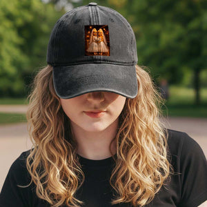 Funny Lesbian Pride Tung Tung Sahur Engagement Gift Washed Cotton Baseball Cap TS12 Print Your Wear