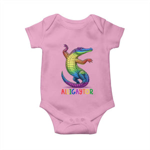 Alligaytor LGBTQ Pride Graphic Baby Onesie Queer Reptile Lovers