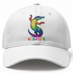Alligaytor LGBTQ Pride Graphic Baseball Cap Queer Reptile Lovers TS12 Print Your Wear