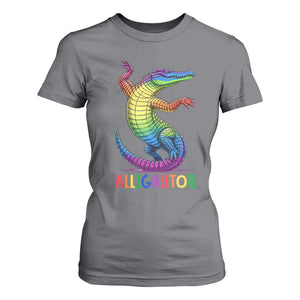 Alligaytor LGBTQ Pride Graphic T Shirt For Women Queer Reptile Lovers
