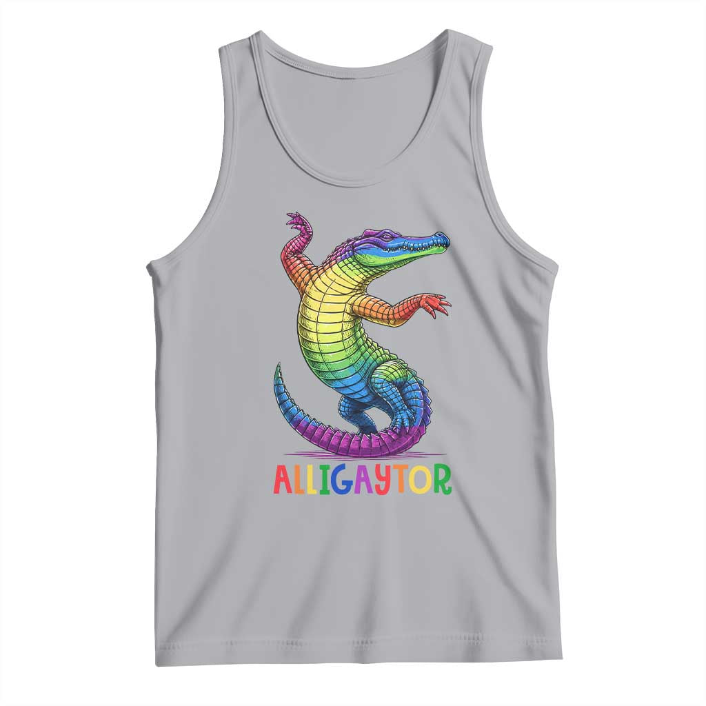 Alligaytor LGBTQ Pride Graphic Tank Top Queer Reptile Lovers