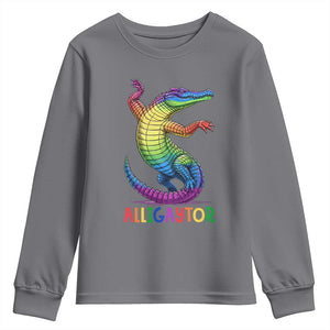 Alligaytor LGBTQ Pride Graphic Youth Sweatshirt Queer Reptile Lovers