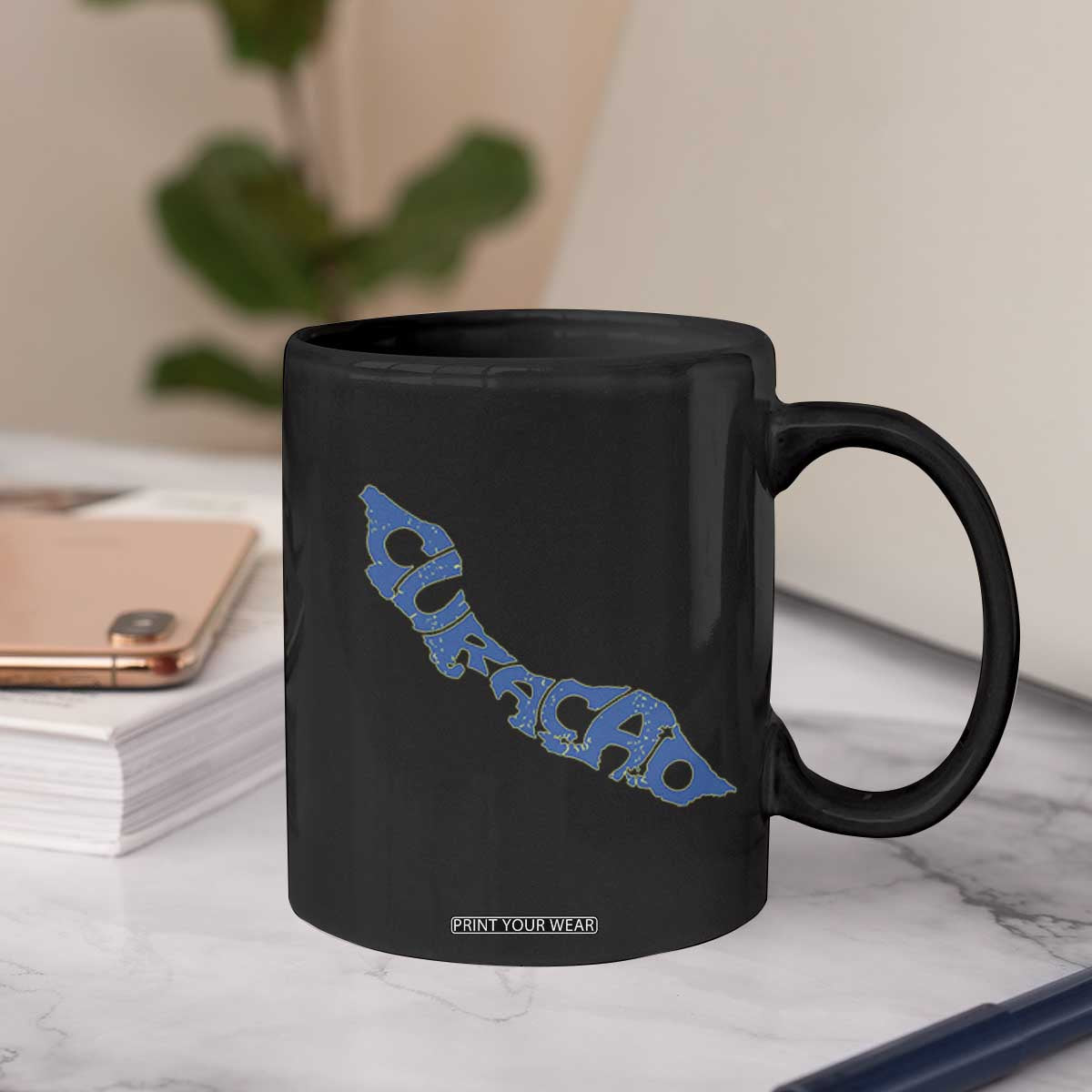 Curacao Flag Map Pride Coffee Mug Proud Curacaoan Heritage Gift