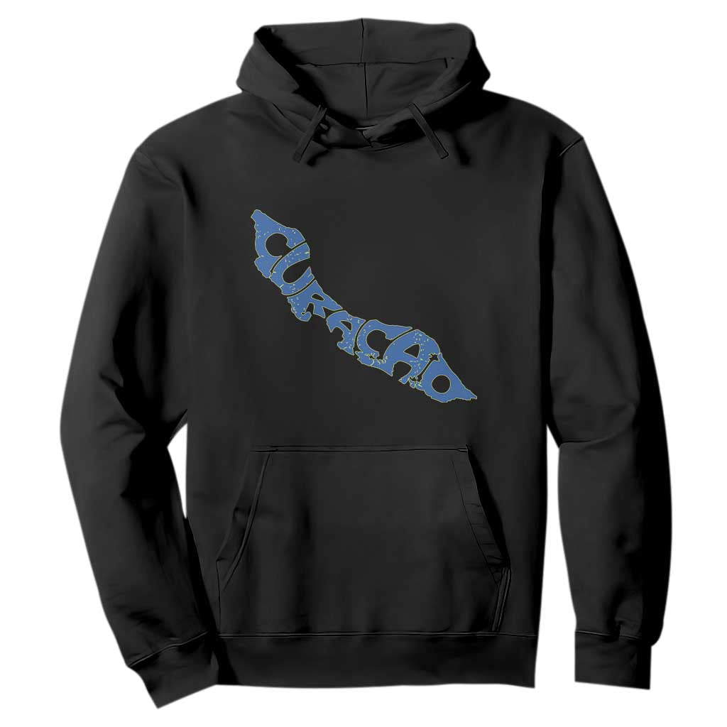 Curacao Flag Map Pride Hoodie Proud Curacaoan Heritage Gift