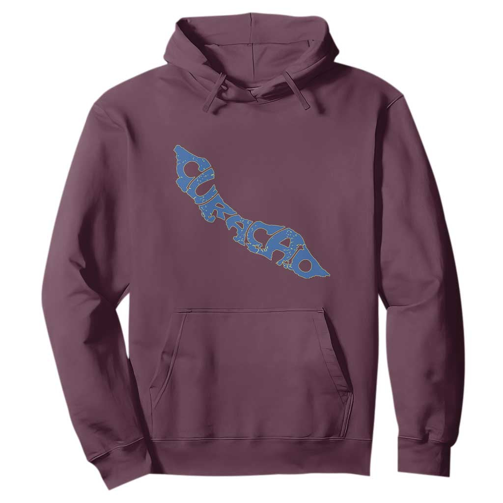 Curacao Flag Map Pride Hoodie Proud Curacaoan Heritage Gift
