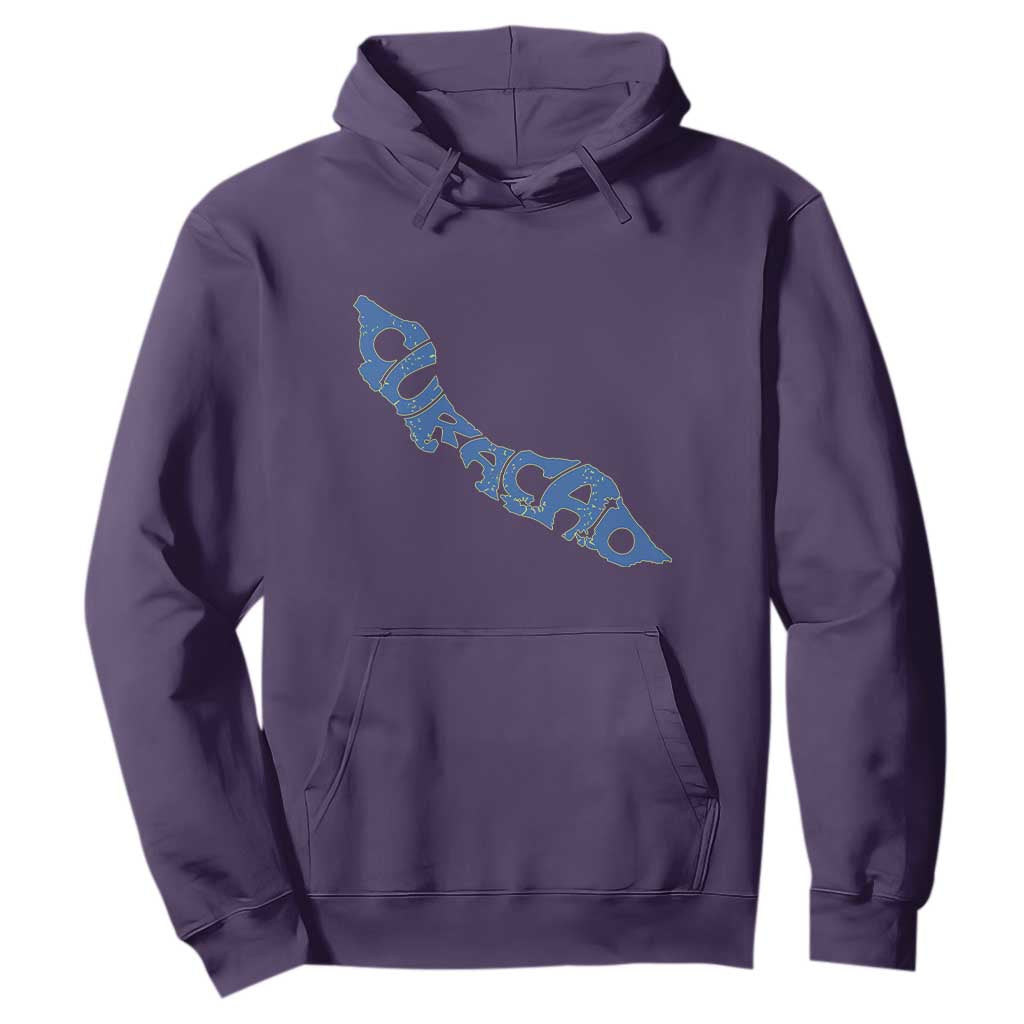Curacao Flag Map Pride Hoodie Proud Curacaoan Heritage Gift