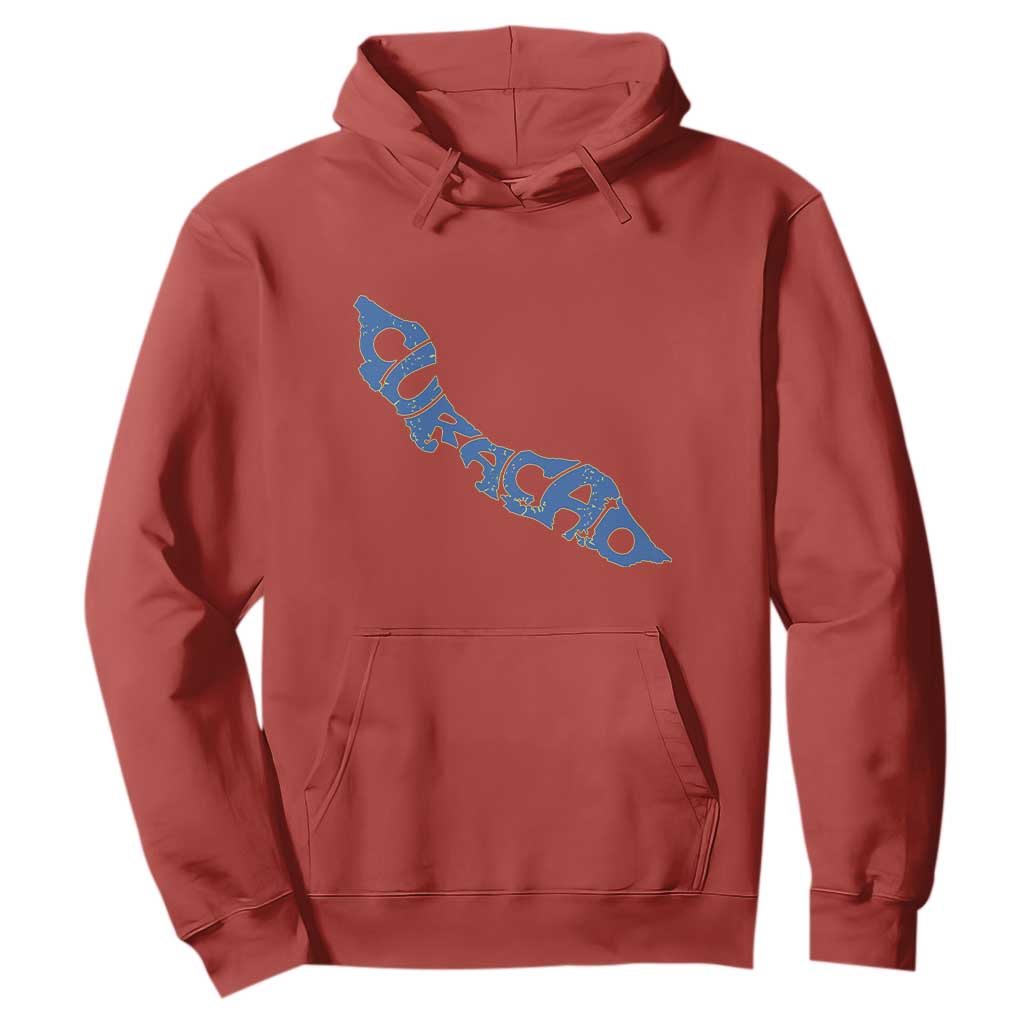 Curacao Flag Map Pride Hoodie Proud Curacaoan Heritage Gift