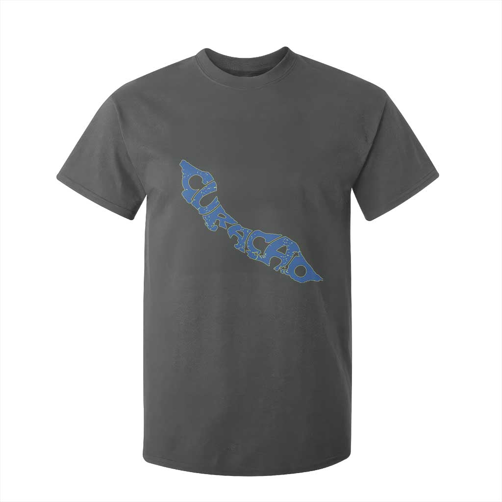 Curacao Flag Map Pride T Shirt For Kid Proud Curacaoan Heritage Gift