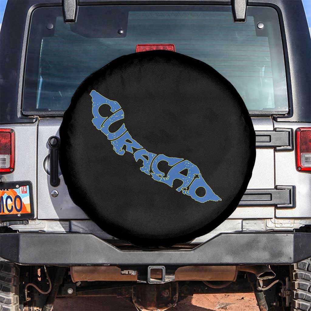 Curacao Flag Map Pride Spare Tire Cover Proud Curacaoan Heritage Gift