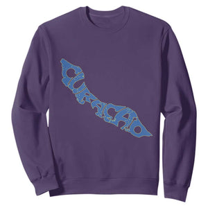 Curacao Flag Map Pride Sweatshirt Proud Curacaoan Heritage Gift