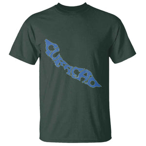 Curacao Flag Map Pride T Shirt Proud Curacaoan Heritage Gift