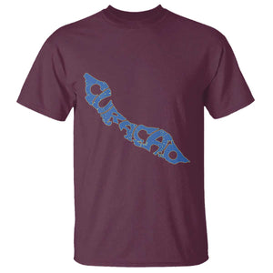 Curacao Flag Map Pride T Shirt Proud Curacaoan Heritage Gift