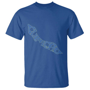 Curacao Flag Map Pride T Shirt Proud Curacaoan Heritage Gift