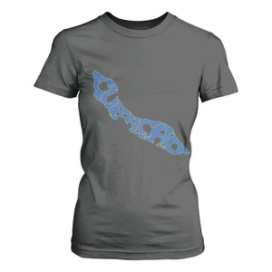 Curacao Flag Map Pride T Shirt For Women Proud Curacaoan Heritage Gift