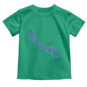Curacao Flag Map Pride Toddler T Shirt Proud Curacaoan Heritage Gift