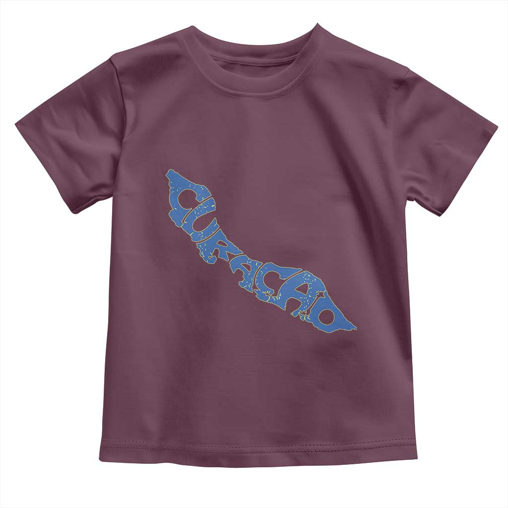 Curacao Flag Map Pride Toddler T Shirt Proud Curacaoan Heritage Gift