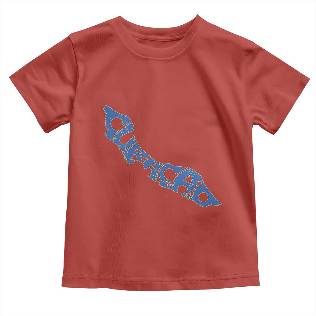 Curacao Flag Map Pride Toddler T Shirt Proud Curacaoan Heritage Gift