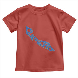Curacao Flag Map Pride Toddler T Shirt Proud Curacaoan Heritage Gift