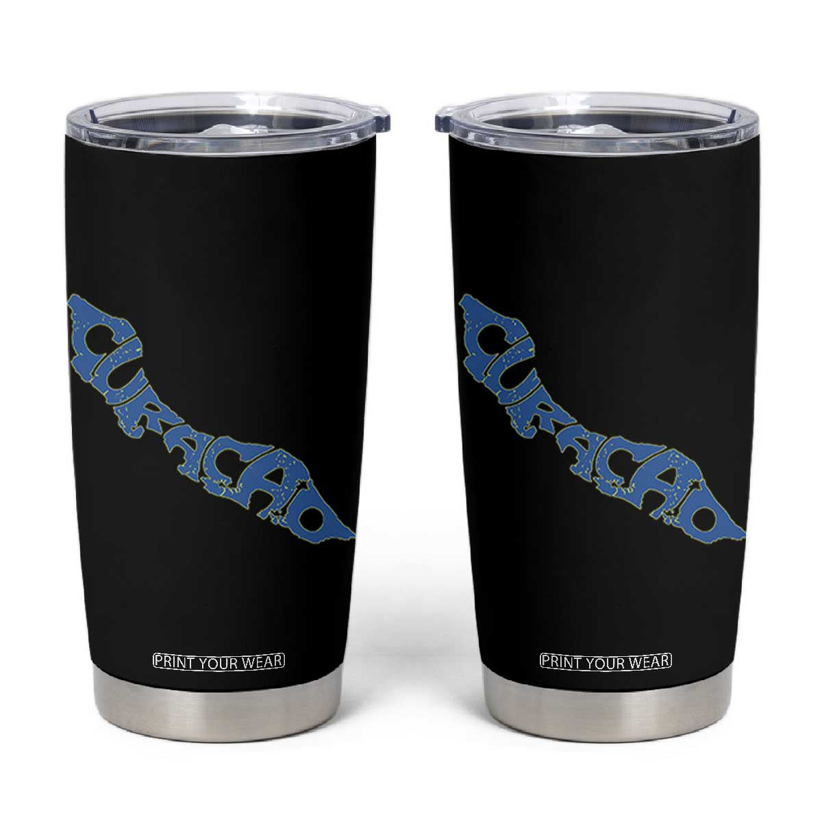 Curacao Flag Map Pride Tumbler Cup Proud Curacaoan Heritage Gift