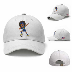 Funny Curacao Soccer Girl Baseball Cap Dabbing Football Fan Gift