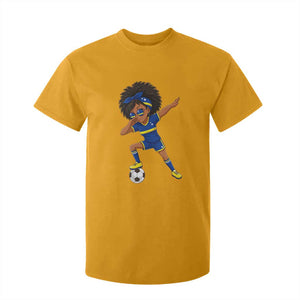 Funny Curacao Soccer Girl T Shirt For Kid Dabbing Football Fan Gift