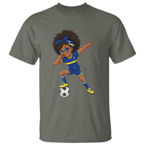 Funny Curacao Soccer Girl T Shirt Dabbing Football Fan Gift