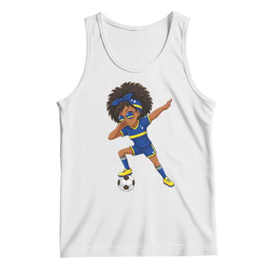 Funny Curacao Soccer Girl Tank Top Dabbing Football Fan Gift