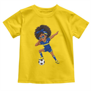 Funny Curacao Soccer Girl Toddler T Shirt Dabbing Football Fan Gift