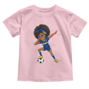 Funny Curacao Soccer Girl Toddler T Shirt Dabbing Football Fan Gift