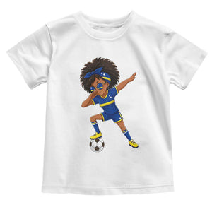 Funny Curacao Soccer Girl Toddler T Shirt Dabbing Football Fan Gift