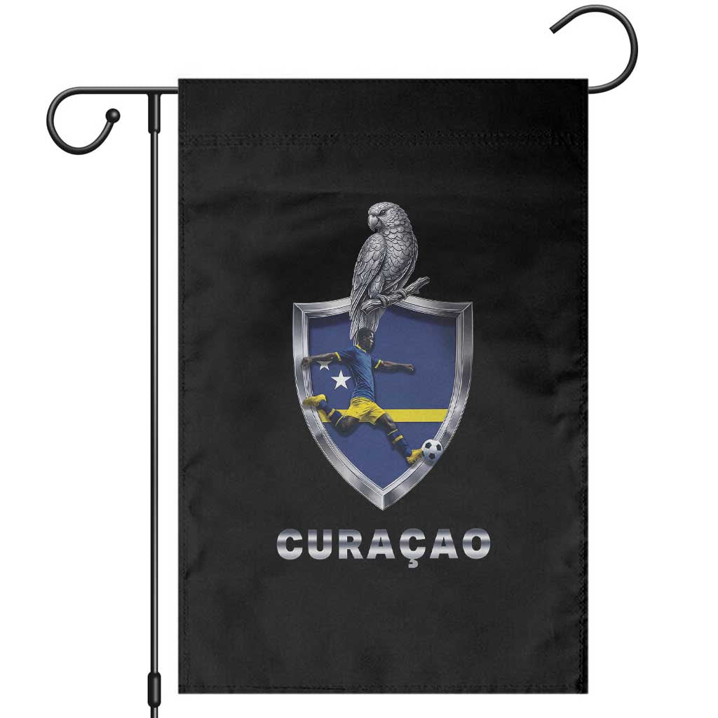 Supporting Curacao Soccer 2026 Garden Flag Caribbean Team Pride Gift TS12 Black Print Your Wear