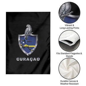 Supporting Curacao Soccer 2026 Garden Flag Caribbean Team Pride Gift