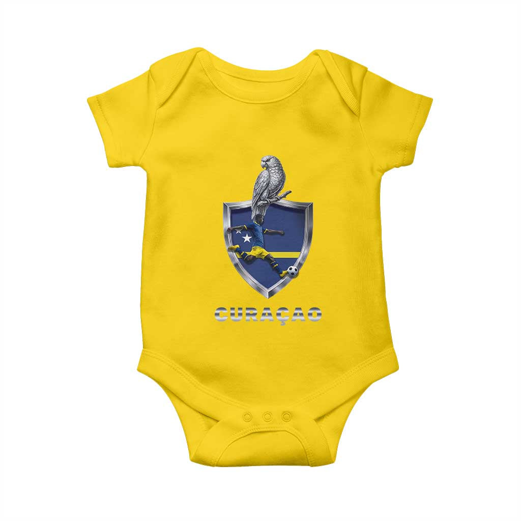 Supporting Curacao Soccer 2026 Baby Onesie Caribbean Team Pride Gift