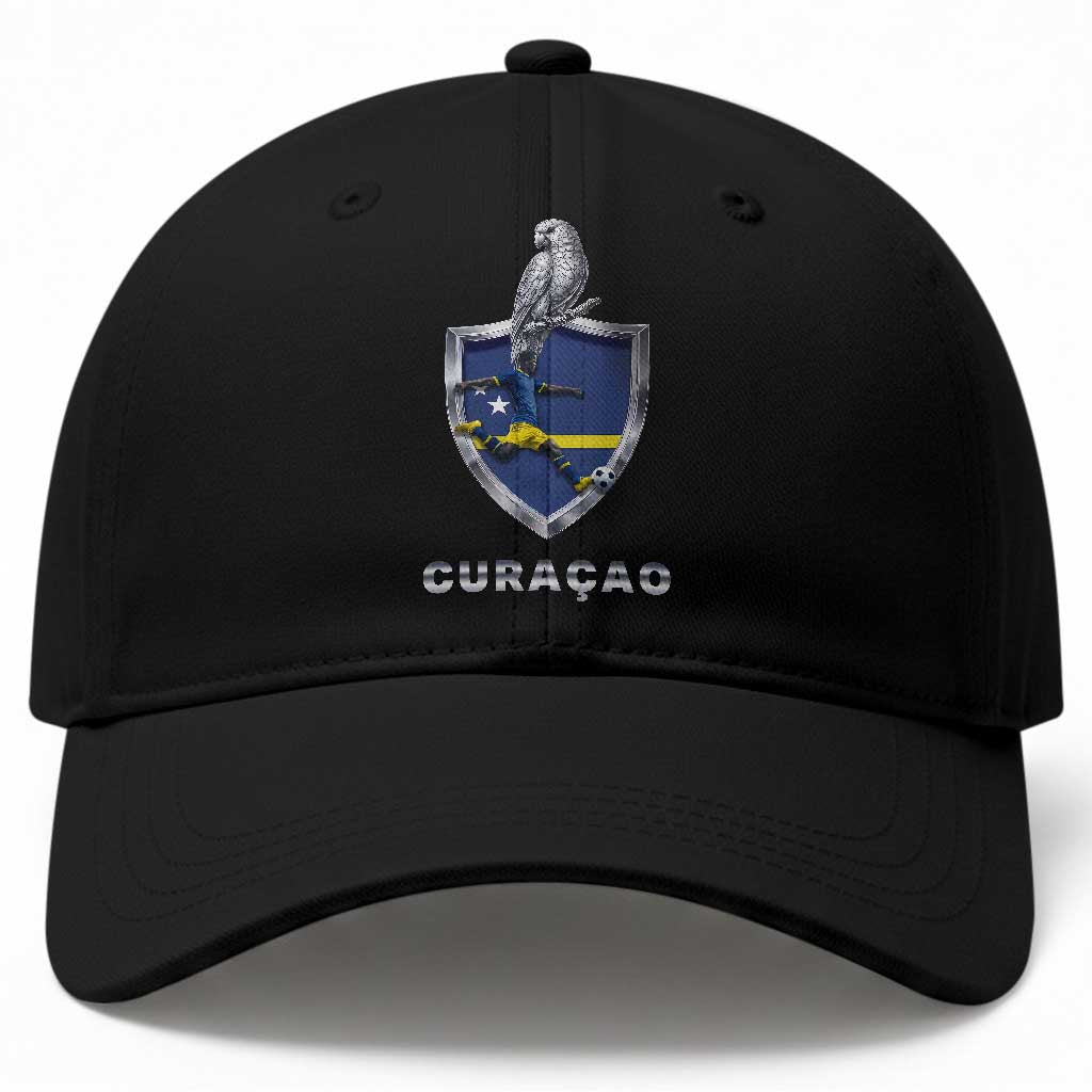 Supporting Curacao Soccer 2026 Baseball Cap Caribbean Team Pride Gift